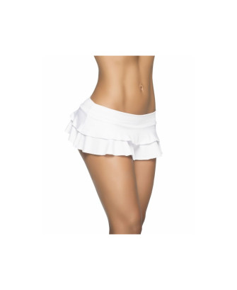 Jupette double fronce White 